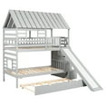thumbnail image 5 of Twin/twin Bunk Bed With Trundle, Gray Roof, And Organized Space Utilization Storage Staircase, Play Area, 5 of 6