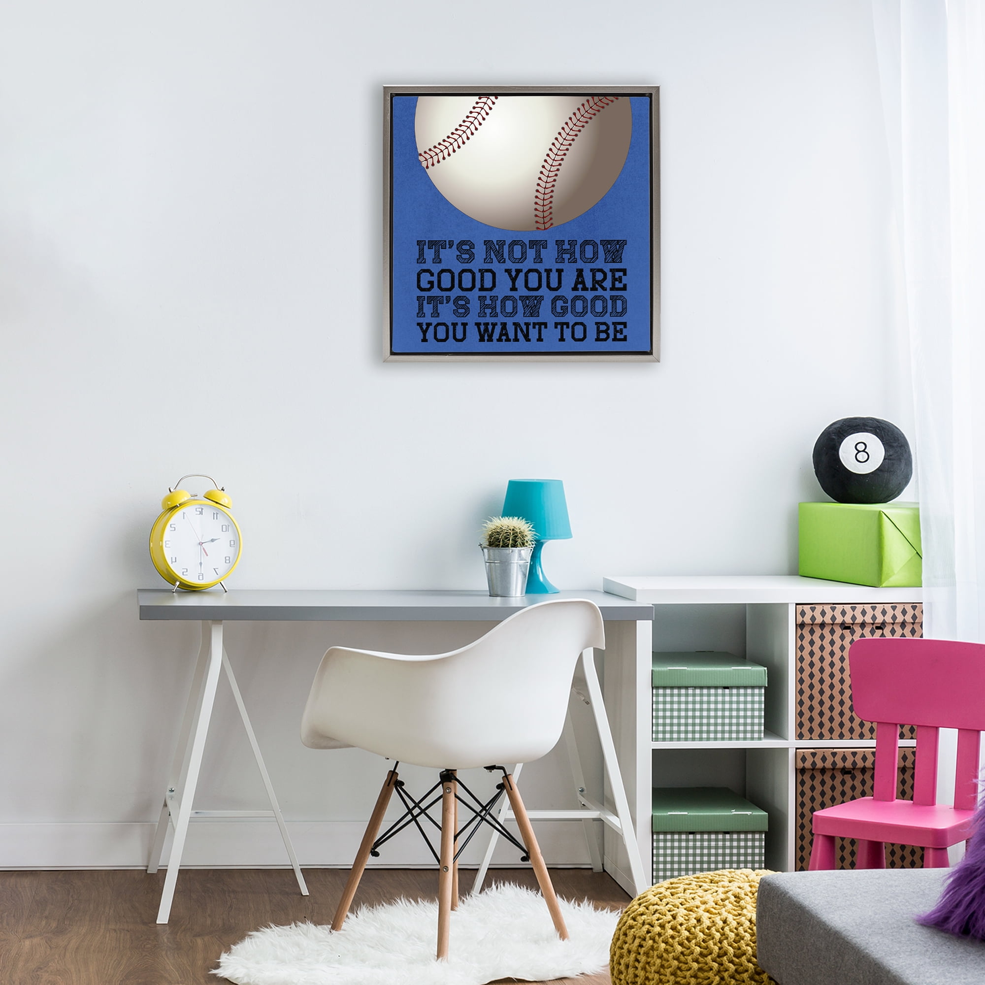 How Good You Want To Be Gray Framed Floater Canvas Wall Art, design by Marcus Prime