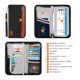 thumbnail image 4 of Cartera de viaje, impermeable, con cerradura RFID y cremallera, adecuada para pasaporte, boleto, monedas, deportes al aire libre, viajes., 4 of 5