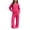 X131 Hot Pink, variant on Glisme Girls Outfit Set Solid Color Zip Long Sleeve Hooded Tees With Pocket Pants Set Comfortable Girls Outfit Size 5-6 Years Black