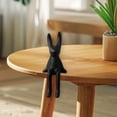 thumbnail image 5 of Figura de conejo sentado, ligera, resistente y creativa, ideal para dormitorio, hotel y oficina. negro M, 5 of 5