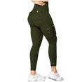 thumbnail image 2 of Tawop Womens Leggings Multiple Pockets High Waisted Leggings Butt Lift Fitness Running Leggings Quickly Dry Tight Utility Leggings, 2 of 8