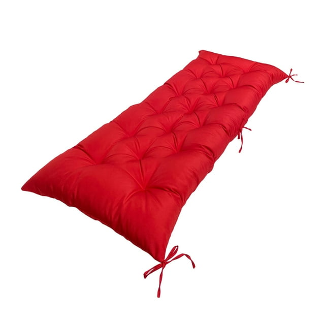 Cojín de banco Billuyoard Impermeable y protegido contra el sol para muebles de jardín rojo 120*50*8CM