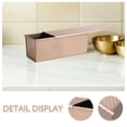 thumbnail image 3 of HONMEET Nonstick Carbon Steel Bread Baking Pan Rose Gold Loaf Mold with Versatile Lid, 3 of 8