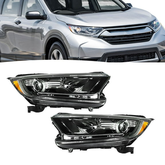 OTTULUR Headlight Replacement for 2017-2022 Honda CRV LX EX EXL Halogen Left Right Pair