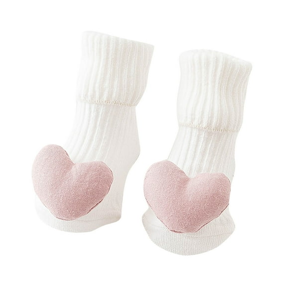 Odeerbi Non-Slip Slipper Socks for Baby Infant Boys Girls Cotton Prewalker Sock Walking Shoes Printing Floor Socks Indoor in Tube Socks