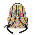 thumbnail image 3 of Whosucclay Floral Patch Students Rucksack with Multi-Pockets Adjustable Straps Large Capacity Schoolbag, Multi Pockets 17 Inch School Bag for After-school Activity, 3 of 8