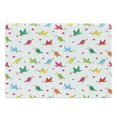 thumbnail image 1 of Birds Cutting Board, Pattern with Flying Birds Carrying Heart Branches Love Valentines Day Inspired Print, Decorative Tempered Glass Cutting and Serving Board, Large Size, Multicolor, by Ambesonne, 1 of 1
