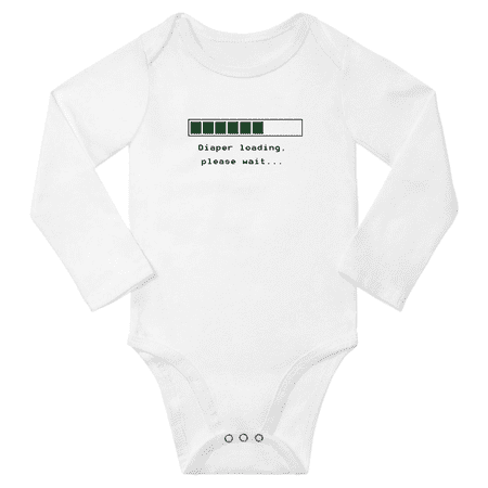 

Diaper loading please wait... Cute Baby Long Sleeve Bodysuit Boy Girl Unisex Clothes (White 12-18M)