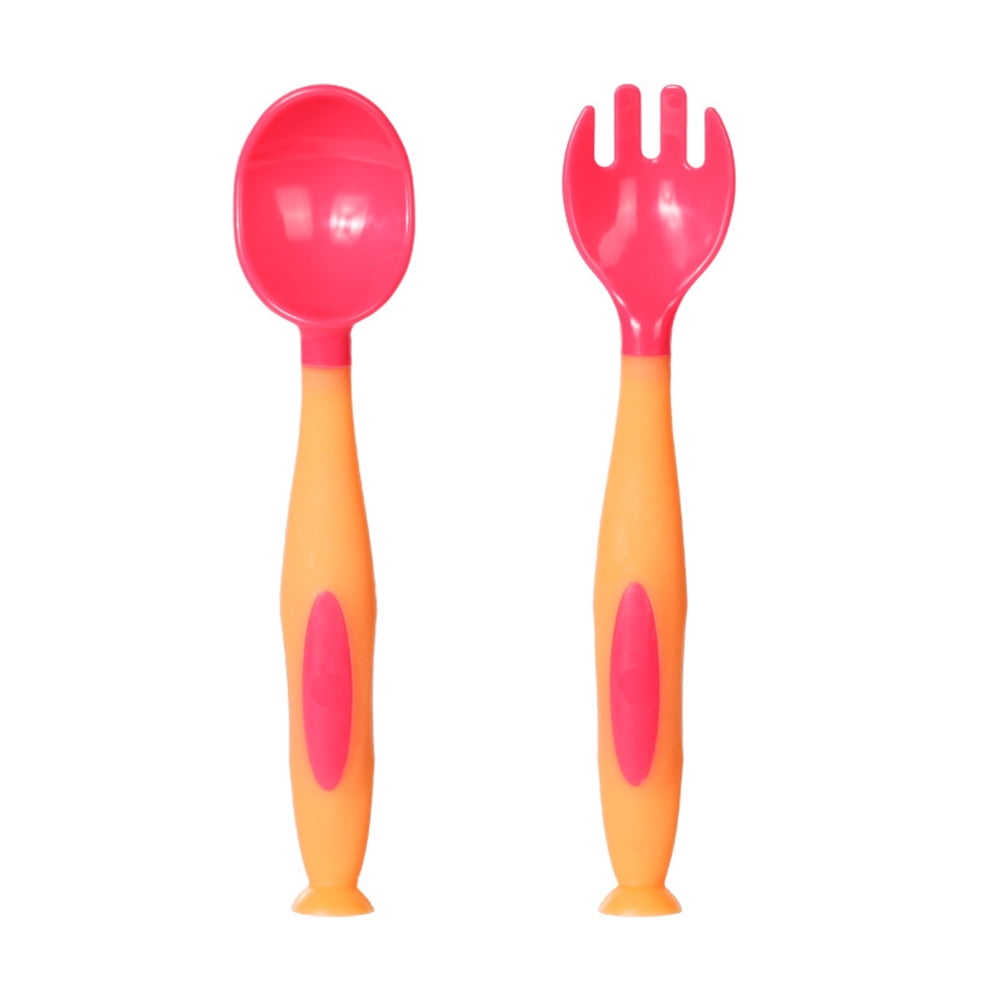 Baby Utensils Spoons Forks Set with Travel Safe Case Toddler Babies ...
