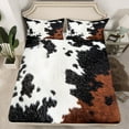 thumbnail image 2 of Homewish Vintage Cow Hide Full Size Sheets,Rustic Farmhouse Cabin Bed Sheets,Country Cattle Hide Sheet Sets For Adults,Breathable Home Decor,4-Piece, 2 of 7