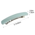thumbnail image 3 of SPOORYYO 4 Pack Matte French Barrettes Hair Clips for Women, Rectangle Spring Hair Clips, Solid Color Hair Accessories with Metal Spring, Random Assorted Color Hair Clips for Daily Hairstyle Styling, 3 of 4