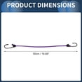 thumbnail image 3 of Cuerdas Elásticas Únicas con Ganchos para Motocicletas, Remolques, Camiones, Carga, Cuerdas Elásticas Ajustables con Hebilla de Metal, Púrpura, 4 piezas, 50 cm, 3 of 7