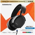 thumbnail image 4 of SteelSeries Arctis 3 Bluetooth - Auriculares para Juegos con Cable Más Bluetooth - para Nintendo Switch, PC, PlayStation 4, Xbox One, VR, Android E iOS - Negro, 4 of 5