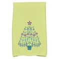 thumbnail image 1 of E by Design Coastal Christmas Beach Tree Geometric Print Kitchen Towel, 1 of 6