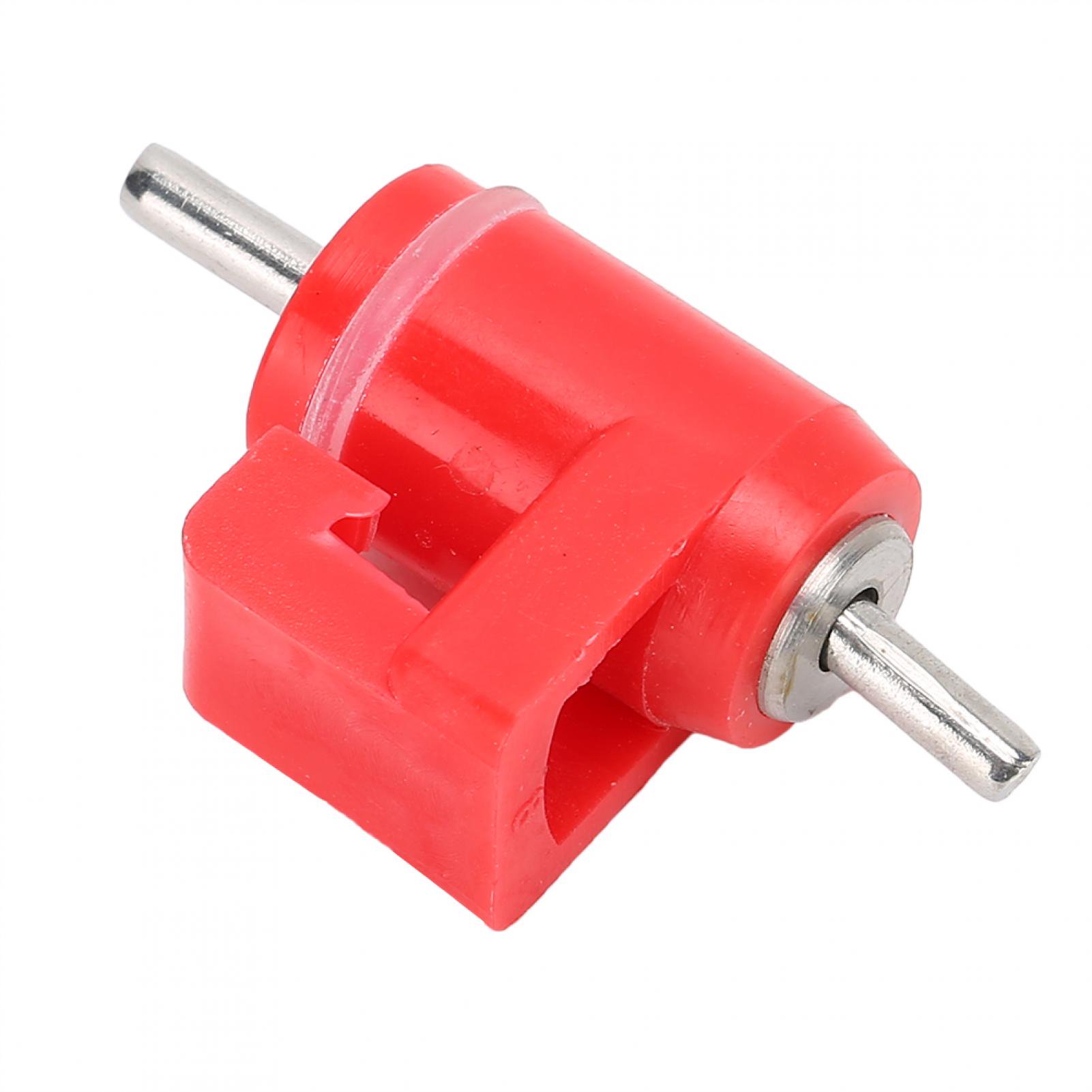 Yajisi 20-Pack Automatic Chicken Water Nipple Drinker Feeders Heavy Duty Red Plastic Poultry Farm Animal Supplies with Threaded Screw Rough Nail Installation, 15 inches / 38.1 cm
