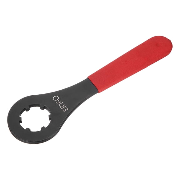 Unique Bargains O-Type Collet Chuck Wrench Spanner for ER16 Nut W Red Non-slip Handle