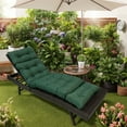 thumbnail image 3 of 2 Pack Outdoor Lounge Cushion Patio Chaise Replacement 71 x 20 Inch Rocking Cushion for Furniture Sofa Non Slip Beach Pool Recliner Sunbathing Chair Pads with Headrest, 3 of 10