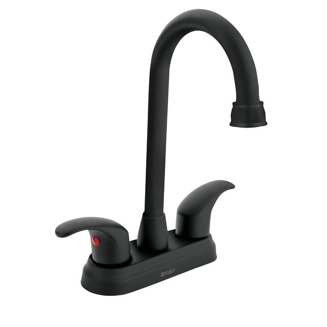 Mezcladora negro mate 4' p/lavabo, tipo bar, palanca, Foset Foset AQM-62M