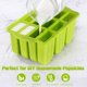 thumbnail image 2 of Molde para Paletas de Hielo 12 Cavidades, Molde Paleta Hielo de Silicona, Bandejas de Helados Reutilizables, Juego de Moldes sin BPA con Cepillos, Palos, 2 of 4