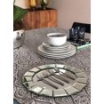 thumbnail image 4 of Mantel Fino y Moderno para Interiores y Exteriores Luxor Home  Gris Olas/ Gray Waves, 4 of 6