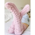 thumbnail image 3 of Spencer Womens Over the Knee High Socks Extra Long Thigh High Socks Warm Stocking Lady Boot Socks Leg Warmers "Pink", 3 of 6
