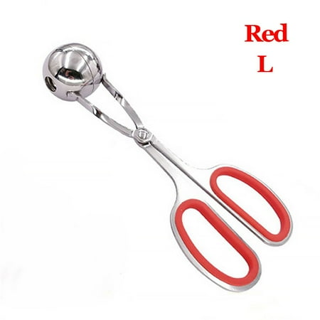 

DIY Scoop Stainless Steel Ice cream Meat Ball Scoop Meat & Poultry Tools Home & Kitchen Meatball Maker RED L