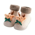 thumbnail image 2 of AOOCHASLIY Black and Friday Kids Shoes Christmas Winter Plush Baby Toddler Shoes 0-3 Years Old Baby Shoes Men and Women Indoor Shoes Do Not Drop, 2 of 5