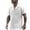 White, variant on Short Sleeve Shirts for Men Button Down Black Breathable Linen Shirts Textured Athletic T-Shirt Activewear Birthday Gifts for Men, Size L