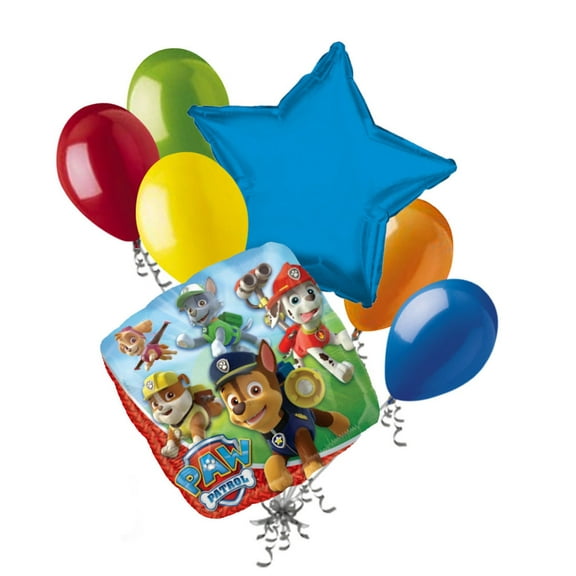 7 pc Paw Patrol Balloon Bouquet Party Decoration Birthday Nick Jr. Chase Ryder
