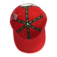 thumbnail image 3 of Lacoste Mens Side Croc Twill Adjustable Leather Strap Hat One Size Red, 3 of 3