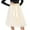 Ivory, variant on Mesh Tutu Midi Skirt with Detachable Satin Ribbon (1-Pack)