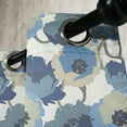 thumbnail image 3 of Ambesonne Floral Grommet Curtain, Ombre Romantic Flowers, 50" x 108", Grey Navy, 3 of 6