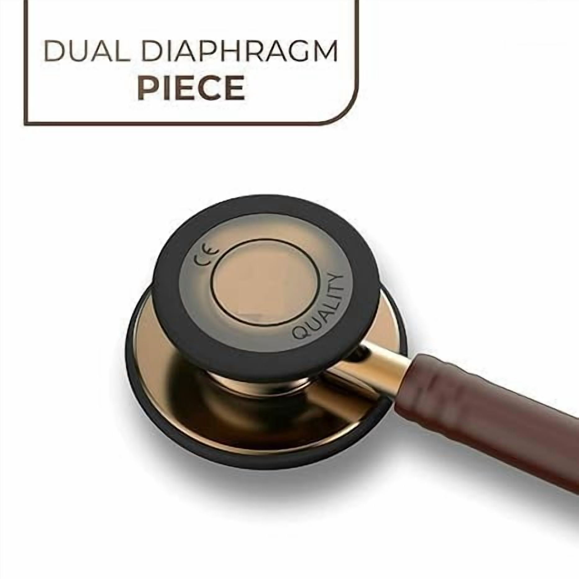 Cardio 3 Monitoring Stethoscope, Copper-Finish Chest Piece, Chocolate Tube