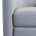 thumbnail image 5 of Armen Living Caras Genuine Leather Swivel Accent Chair in Dove Gray, 5 of 6