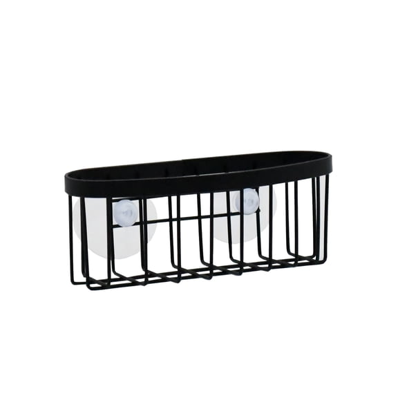 Trio Home Sink Sponge Organizer Caddy, Strong Transparent Suction Cups, Rust Resistant, Quick Drying