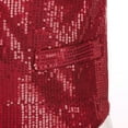 thumbnail image 7 of Zaldita Mens Sparkly Sequins V-Neck Vest Button Down Hipster Dress Suit Nightclub Party Waistcoat Red 4XL, 7 of 7