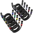 thumbnail image 1 of Cables XLR EBXYA de 3 m, 10 paquetes, cable DMX balanceado de primera calidad, 1 of 6