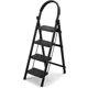 thumbnail image 1 of Escalera Plegable para Casa, 4 Peldaños de 28cm de Ancho, Con Pasamanos Antideslizantes, Diseño de Cierre de Seguridad, Para Reposapiés para Armario, Interior Y Exterior(Acero), 1 of 8