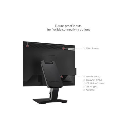 ViewSonic - 24" IPS LED FHD Touch-Screen Monitor (DisplayPort, HDMI, USB)