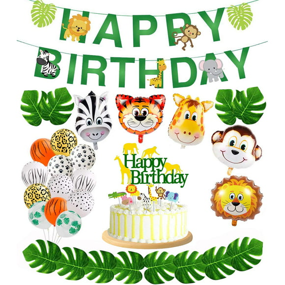 Safari Animals Birthday Cake