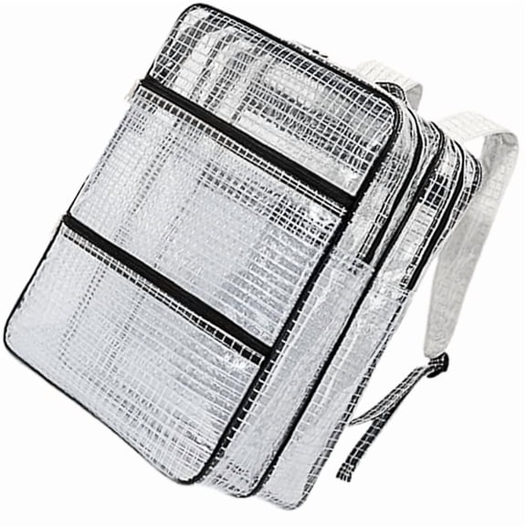 Heavy Duty 18Inch Anti Statics Backpack Industrial PVC Construction Clear Mesh Tool Carriers