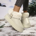 thumbnail image 5 of Lenago Womens Winter Boots Snow Shoes for Women Slip On Warm Slippers Warm Boots Wide Width Low Heel Snow Shoes Insulated Faux Fur Lined Winter Indoor & Outdoor Boots, 5 of 8