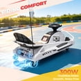 thumbnail image 5 of Drift Go Kart for Kids, 24V Electric Drift Car Kids Ride on Toys, Ages 6-12, 360 Drifting, 300W Brushless Motor - White, 5 of 6