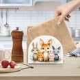 thumbnail image 6 of Foxes Rabbits Leaves Napkin Holder for Table Clear Napkin Stand Paper Holder Acrylic Organizer Dispenser Napkins for Dinner Kitchen Restaurant Room, 6 of 8