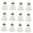 thumbnail image 4 of jinwen Badminton Shuttlecocks Durability Badminton Balls for Workout Outdoor Indoor 12pcs, 4 of 9