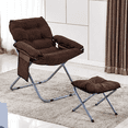 thumbnail image 2 of Silla plegable acolchada con taburete ilios innova  Café, 2 of 2