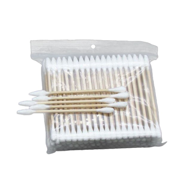 FELTECHELECTR 400 bastoncillos de algodón de doble punta, redondos y puntiagudos, multiusos para limpieza de maquillaje y belleza.
