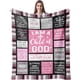 thumbnail image 1 of LHSHID Christian Gifts for Women Blanket I Am a Child of God Blankets Inspirational Religious Birthday Gifts Baptism Confirmation Gifts for Girls Catholic Spiritual Gifts for Women 30"x40", 1 of 7