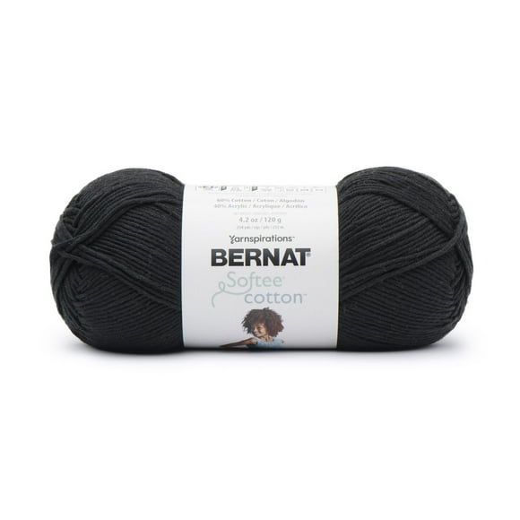 Bernat® Fil Softee® Cotton™, Mélange de Coton #3 Léger, 4,2 Oz/120 G, 254 Yards